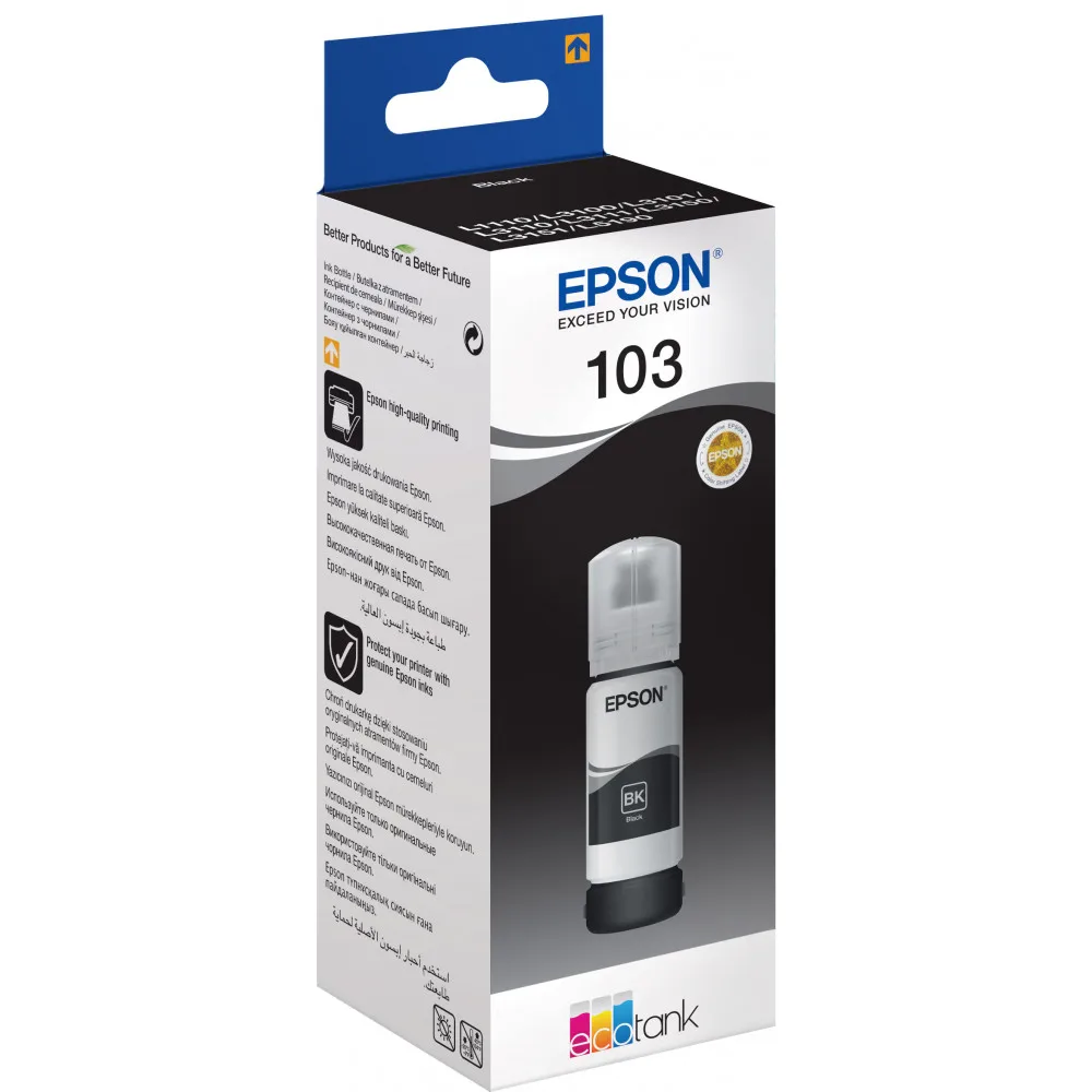 Epson L3100 / 3101/3110/3150/3101/3110/3150/3151 Black Ink Container (C13T00S14A) Cartridges Printer Supplies Office Electronics Computer |