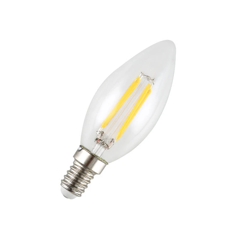 10 шт./лот светодиодный лампы в форме свечи лампы E14 4W 8W 12W AC 220V 230V Ретро стеклянная лампа Эдисона под старину Винтаж C35 C35L нити светильник 360 градусов