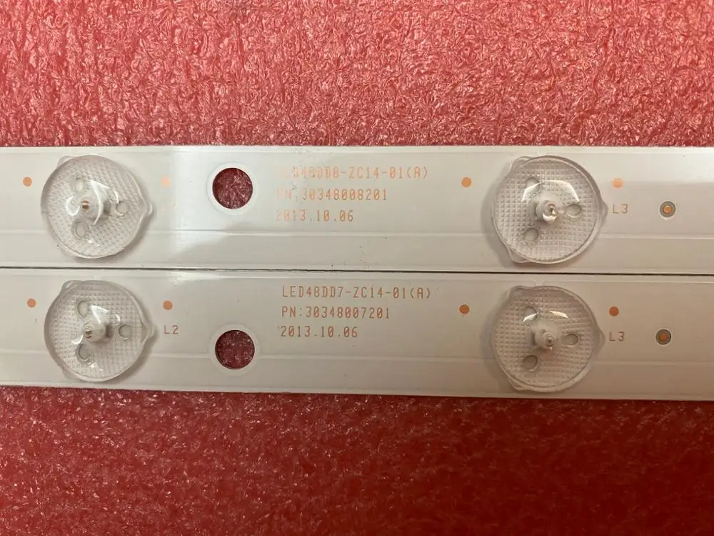 Новинка 5 комплектов = 50 шт. светодиодных лент для подсветки LE48F3000W светодиодный