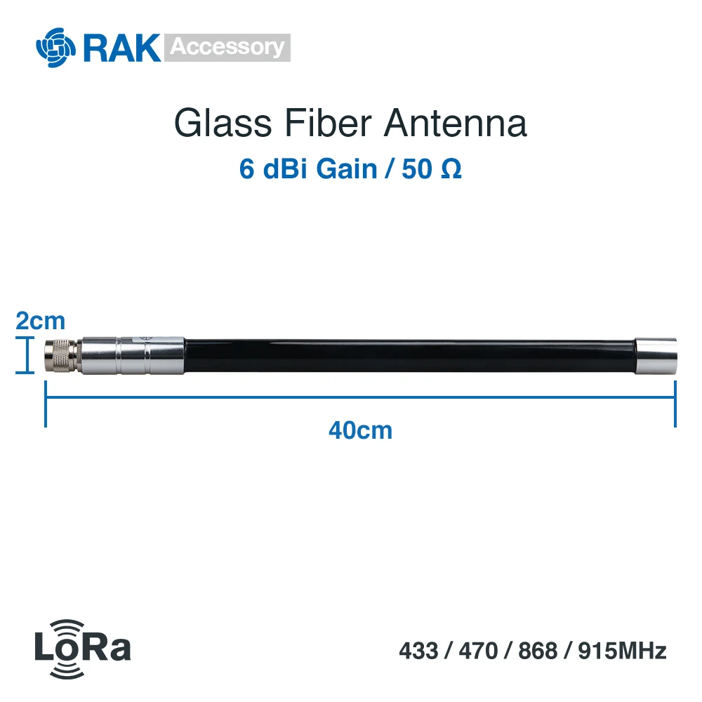Стекло волокна антенна 6dbm LoRa шлюз антенна RAK831 соединительный кабель с галстуком-бабочкой, мужской/женский разъем 433/470/868/915 МГц