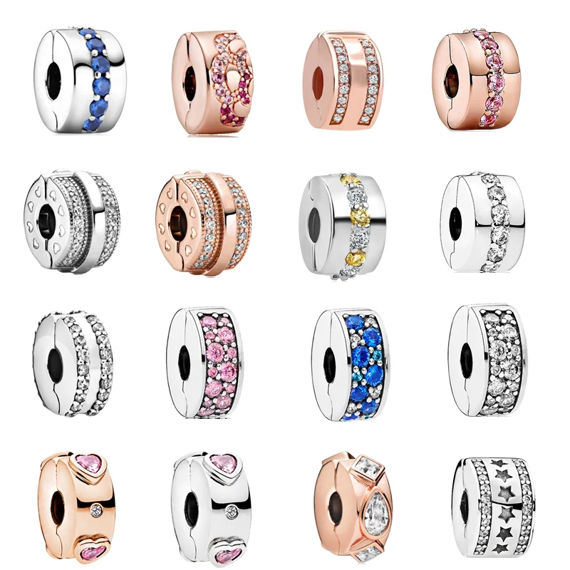 Новинка 2021 цветные бусины зажимы в форме банта клевера сердец подходят к