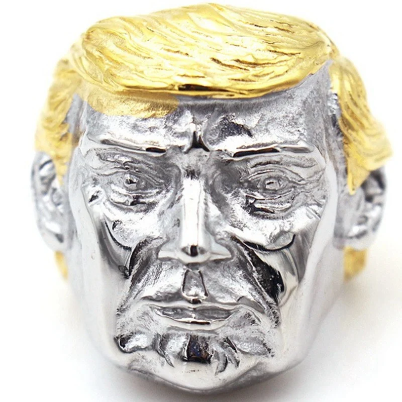 Для Мужчин's Титан Сталь кольцо президент США Трамп Аватар Личность личность