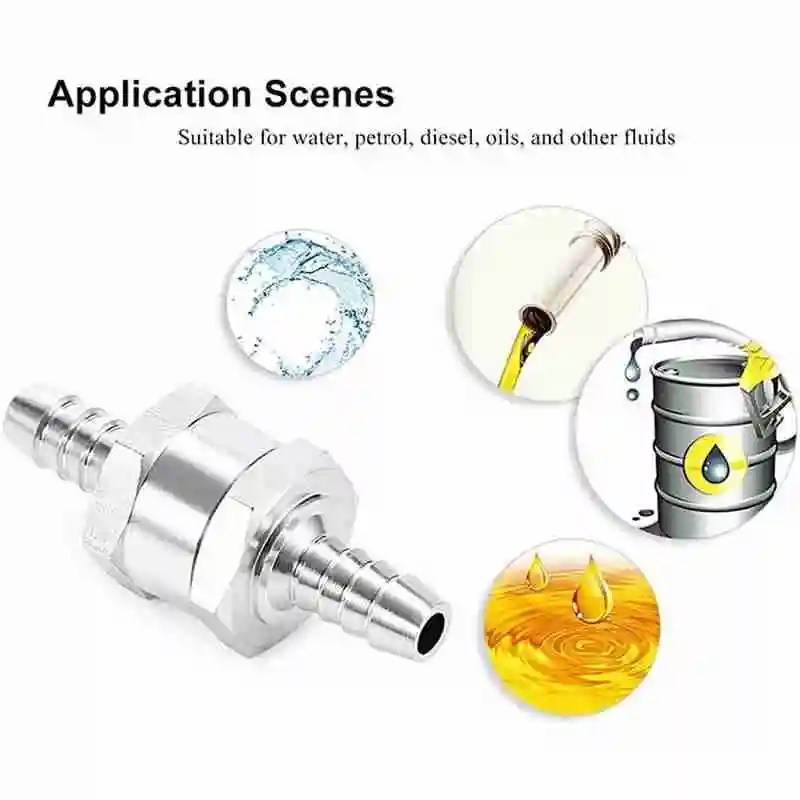 Автозапчасти алюминиевый топливный насос односторонний обратный клапан 6 мм 8 10 12