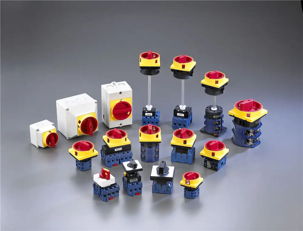 CANSEN LW26-25 CA20 690V Ith 25A поворотный кулачковый переключатель с ключом ВКЛ/ВЫКЛ 2 положения 2P 4 клеммы Переключатель управления