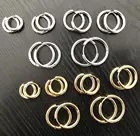 1 шт., маленькие серьги-кольца из нержавеющей стали, 10-20 мм