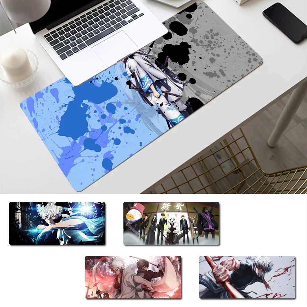 

Коврик для мыши Gintama 40x90 см, игровой коврик для клавиатуры, Настольный коврик для мыши, игровые аксессуары для Overwatch