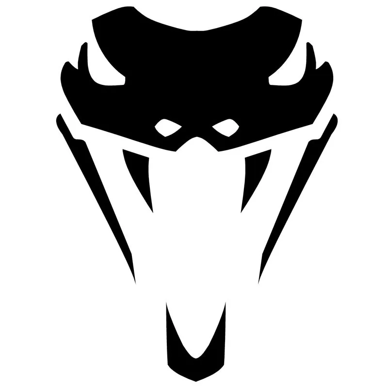 

9.7*13CM Snake Head Car Sticker Decals Funny Cartoon Motorcycle Stickers Car Styling Accessories C2-0433