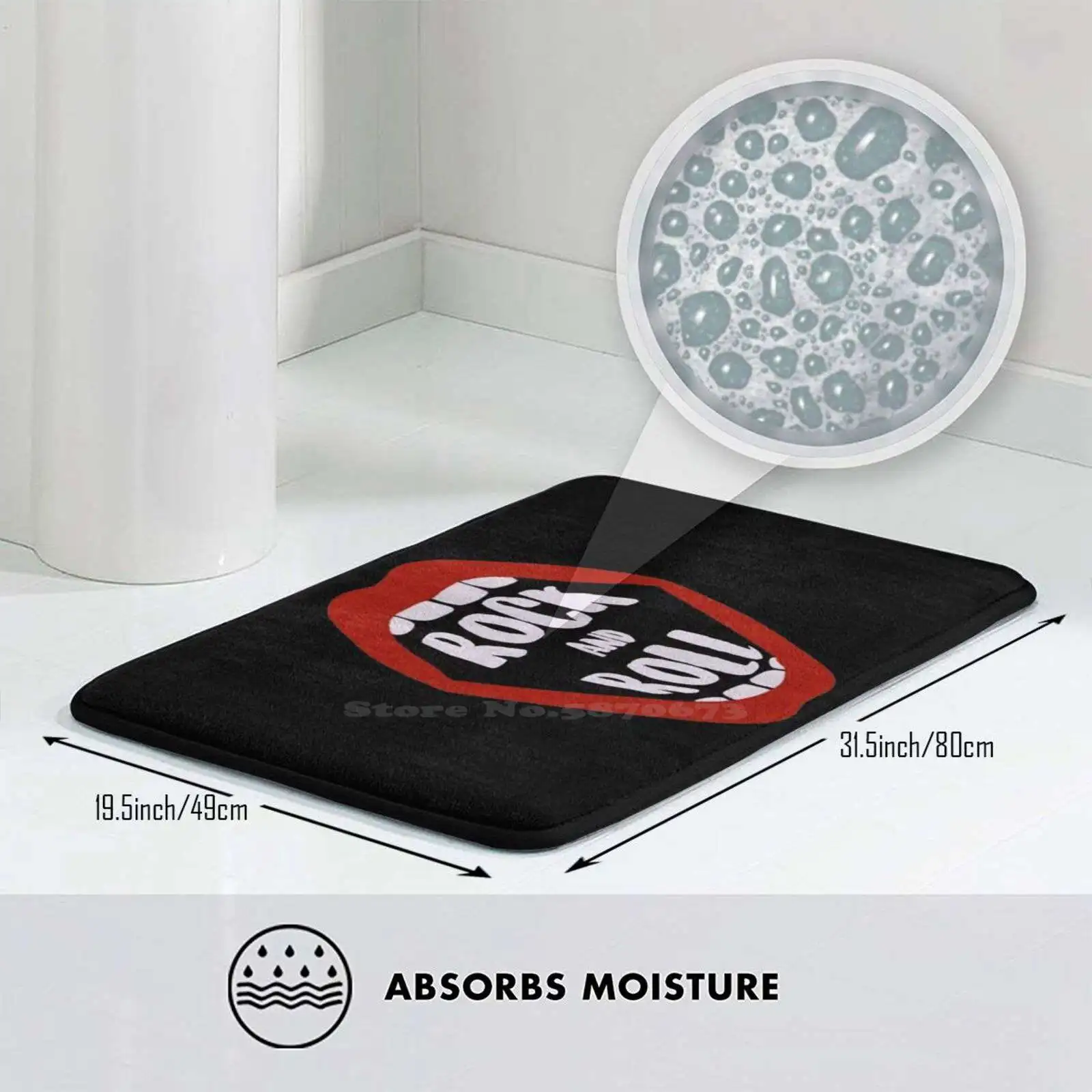 Черный мягкий домашний Противоскользящий коврик с открытым камнем ковер темный