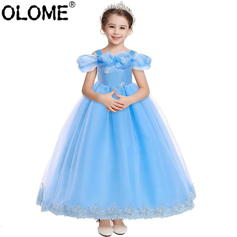 

Baby Girl Full Dress Maxi Vintage for Kids Toddler Girl Party Clothes Baptism Full Dress OLOME Kids Girls Pink Princess Dress