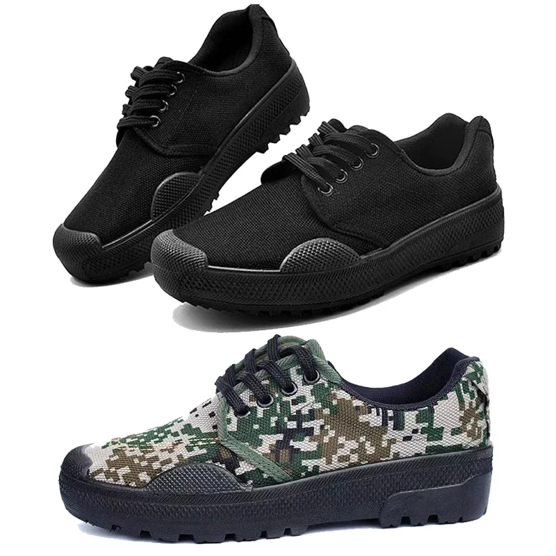 

men's wear-resistant breathable training, military training, labor protection, rubber sneakers Zapatos chaussures