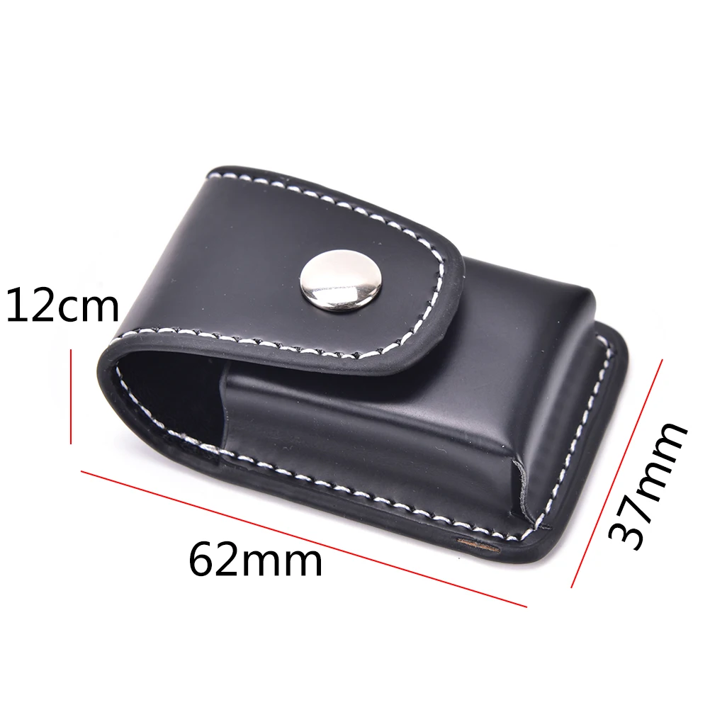 

1Pc Windproof Zip Cigarette Lighter Gift Box Holder Bag Small Box Case For Zippo Super Match High Leather Cover Men