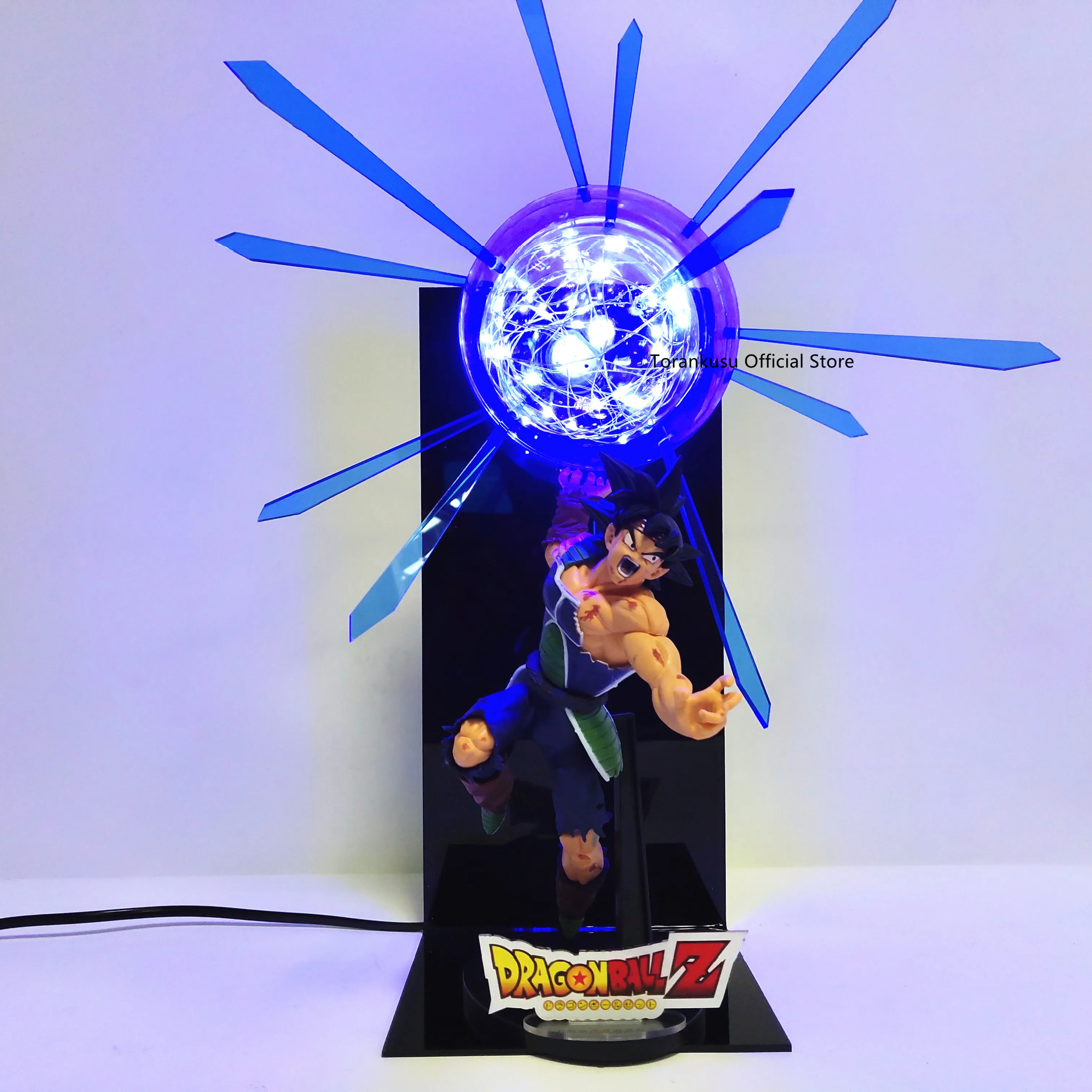 

Dragon Ball Z Burdock Led Kamehameha Power Light Action Figures Anime Dragon Ball Super Son Goku's Father Burdock Led Figurine