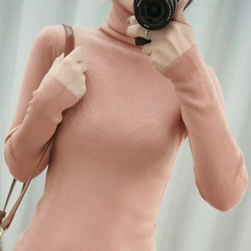 Свитер женский трикотажный с длинным рукавом на осень/зиму | Женская одежда