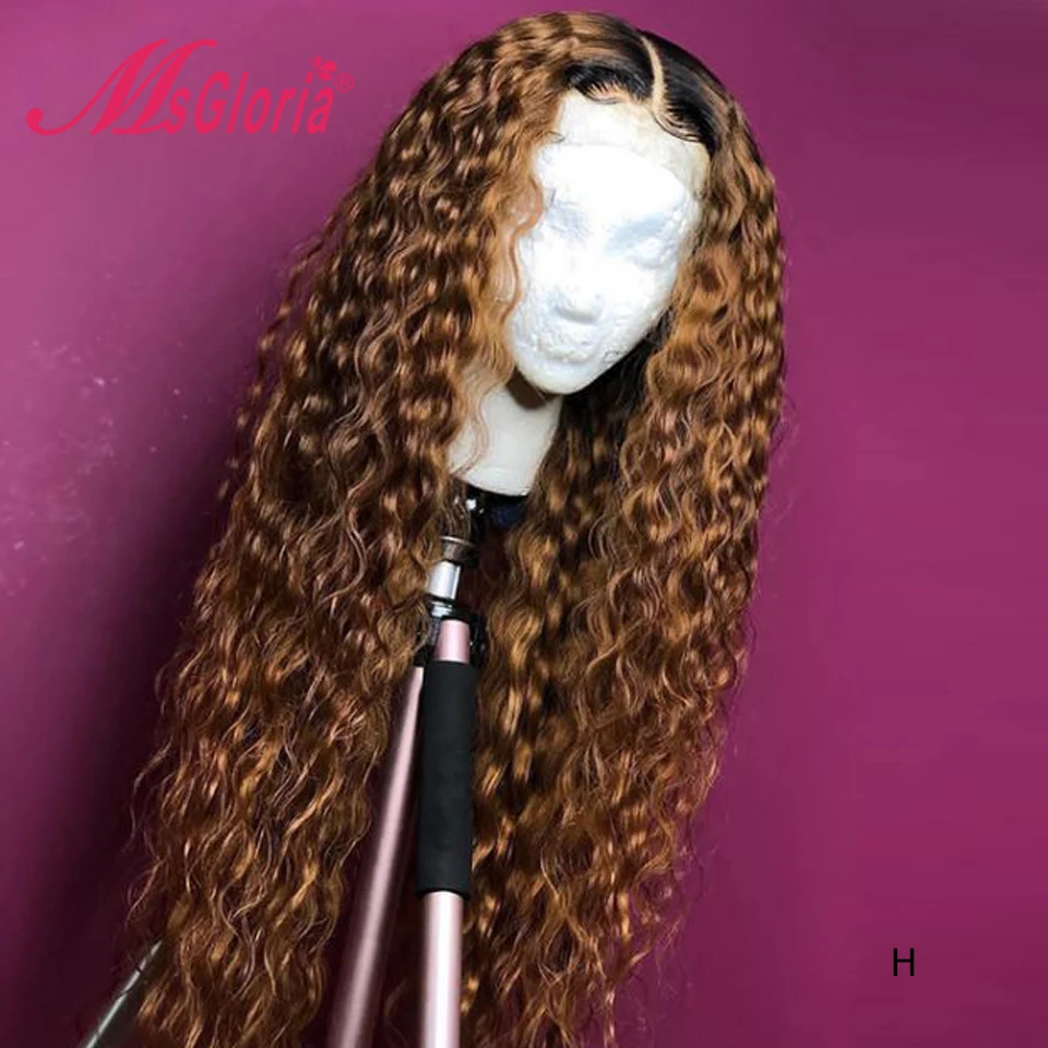 1b/27 Цветной Синтетические волосы на кружеве человеческих волос Парики 150