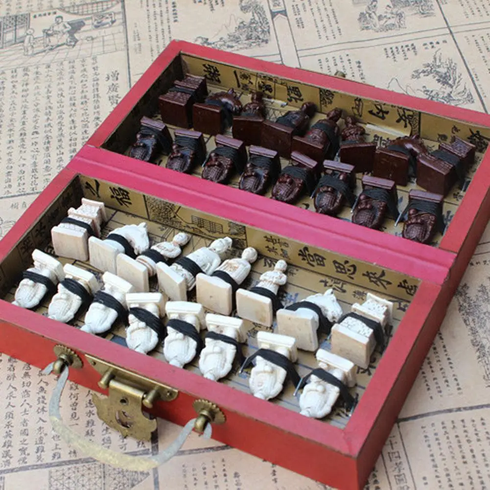 

Kids Adults Professional Qing Dynasty Soldiers Table Chess Board Fun Toy Game Table Chess