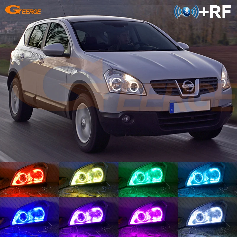 Для Nissan Dualis J10 series 2007 2008 2009 RF remote Bluetooth APP многоцветный ультра яркий RGB светодиодный