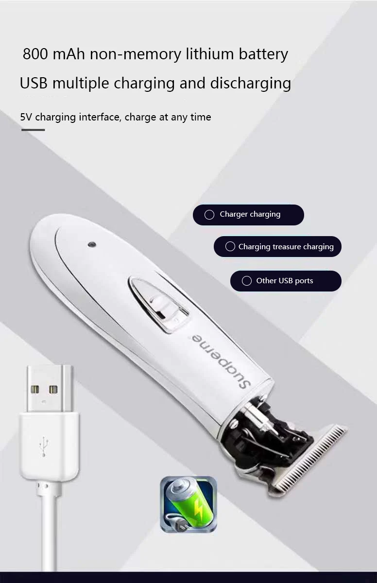 Профессиональная электрическая Мужская машинка для стрижки волос бритва