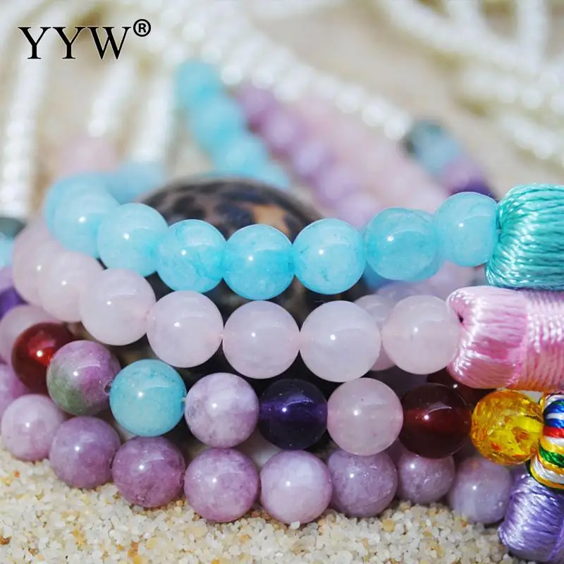 Винтажное богемное ожерелье в стиле бохо длинное из хлопка с кисточками и