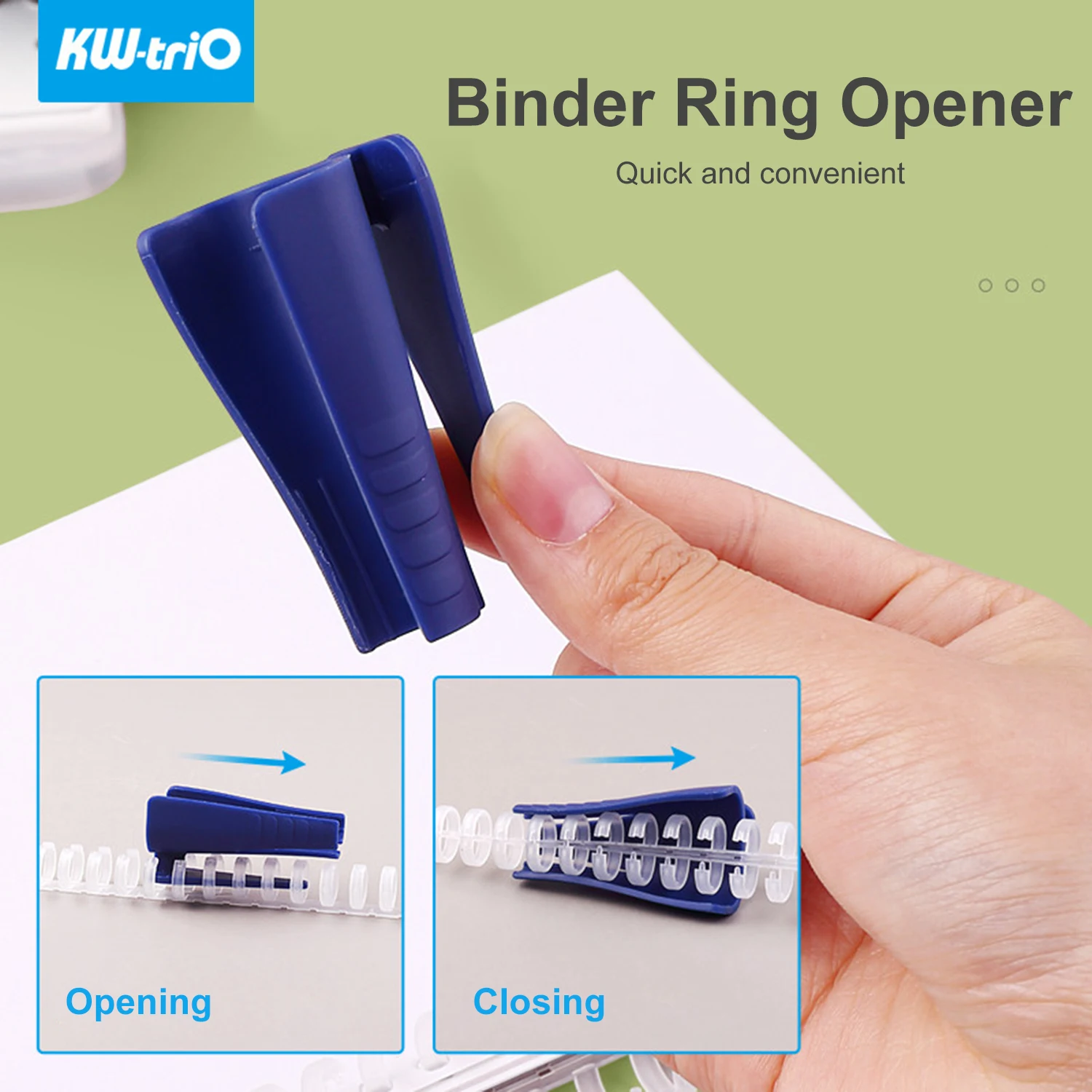 

Новинка 2021, отличные продукты, высококачественный пластиковый связующий кольцевой Открыватель Для листовых связующих шпаней, расчески для...