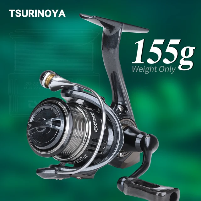 TSURINOYA Ultra-light 155g Bait Finesse Spinning Fishing Reel RANGER 800 1000S Carbon Shallow Spool Trout Ajing Fishing Wheel 1
