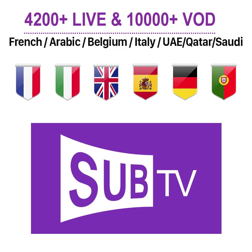 3/6/12 месяц Sub ТВ английский арабский IPTV Abonnement m3u apk посылка для Android ТВ коробка