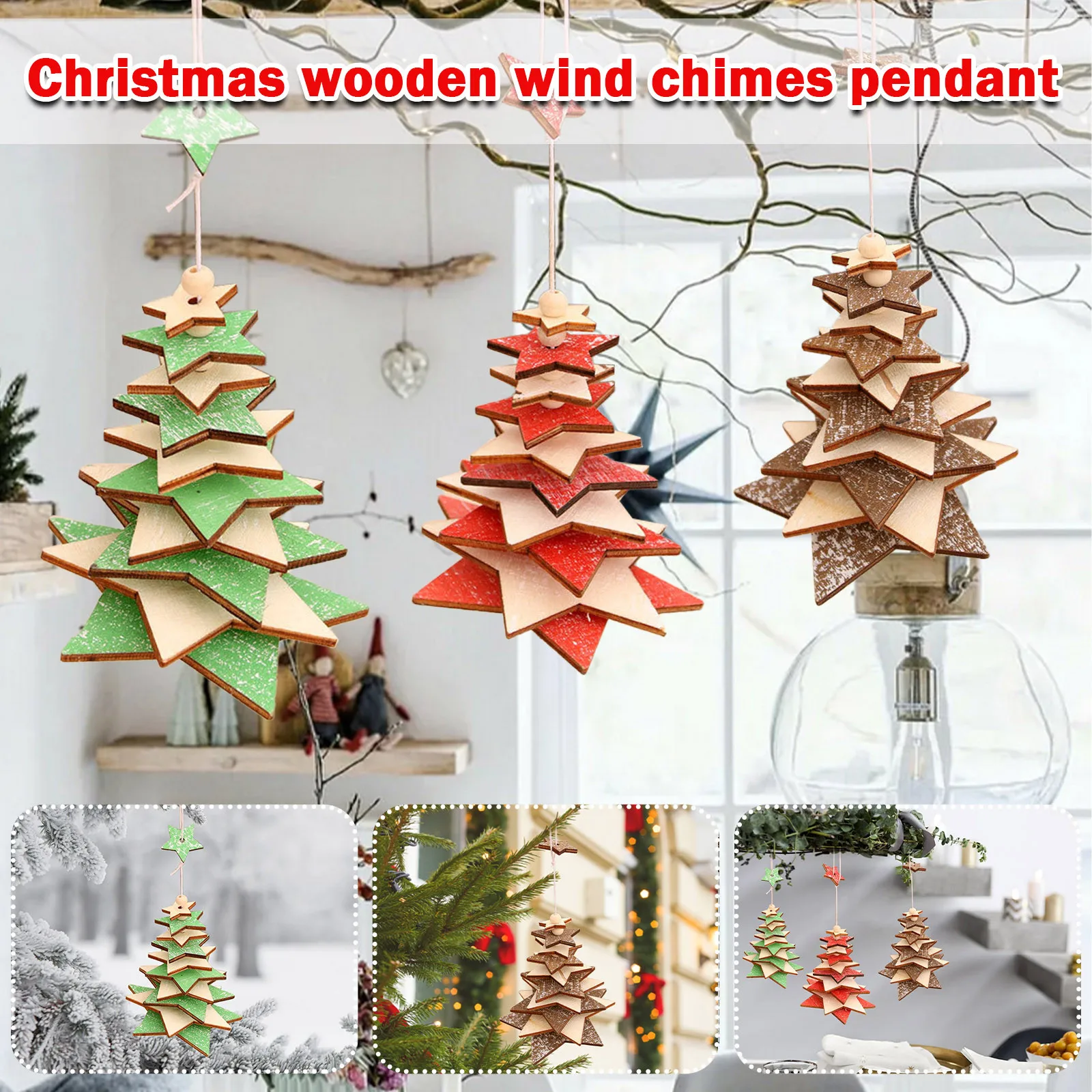 

Christmas Decoration Wooden Bell Pendant Christmas Tree Christmas Gift Christmas Ornaments Xmas Tree Decor 2022 Новый Год