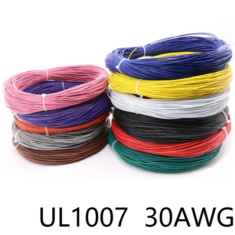 Изолированный электропровод из ПВХ UL1007 30AWG внешний диаметр 1 мм медный