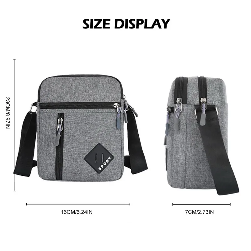 

Men Bag Messenger Bag Backpack Shoulder Bag Men's Simple Casual Waterproof Oxford Cloth Bag Travel Business Satchel Bag