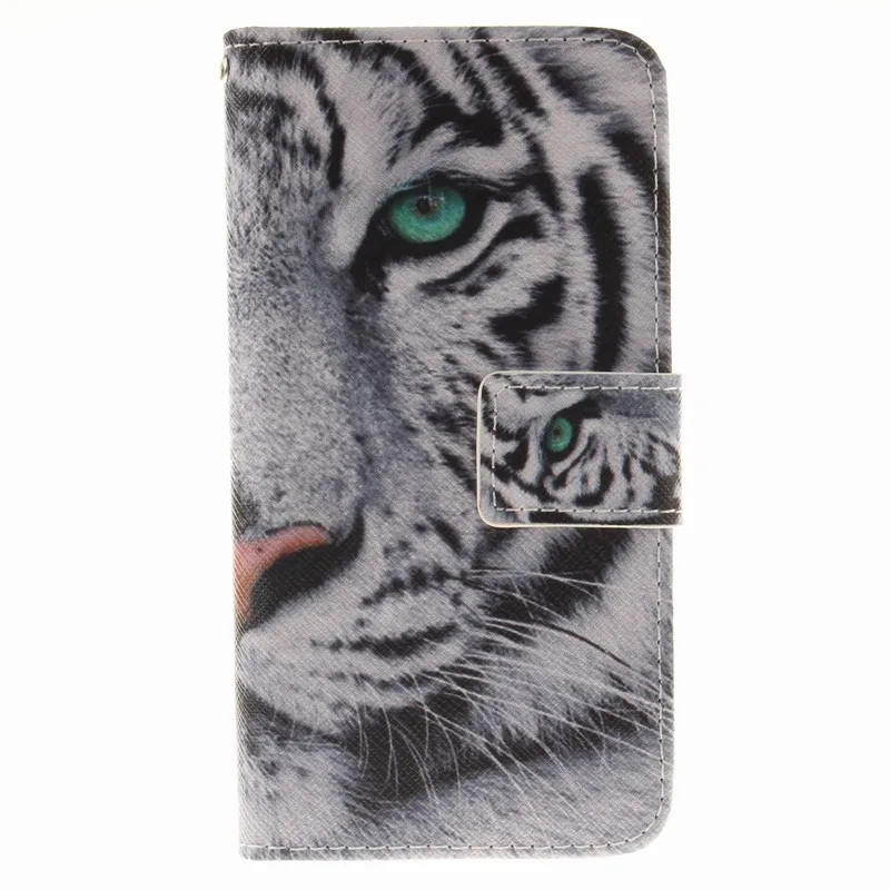 White Tiger DEEVOLPO кожаный чехол-кошелек для huawei P10 P9 Lite Mini P8 Lite Y3 Y5 Y7 Honor 8 флип-чехол с тигром львом колокольчиком D09F - Цвет: White Tiger