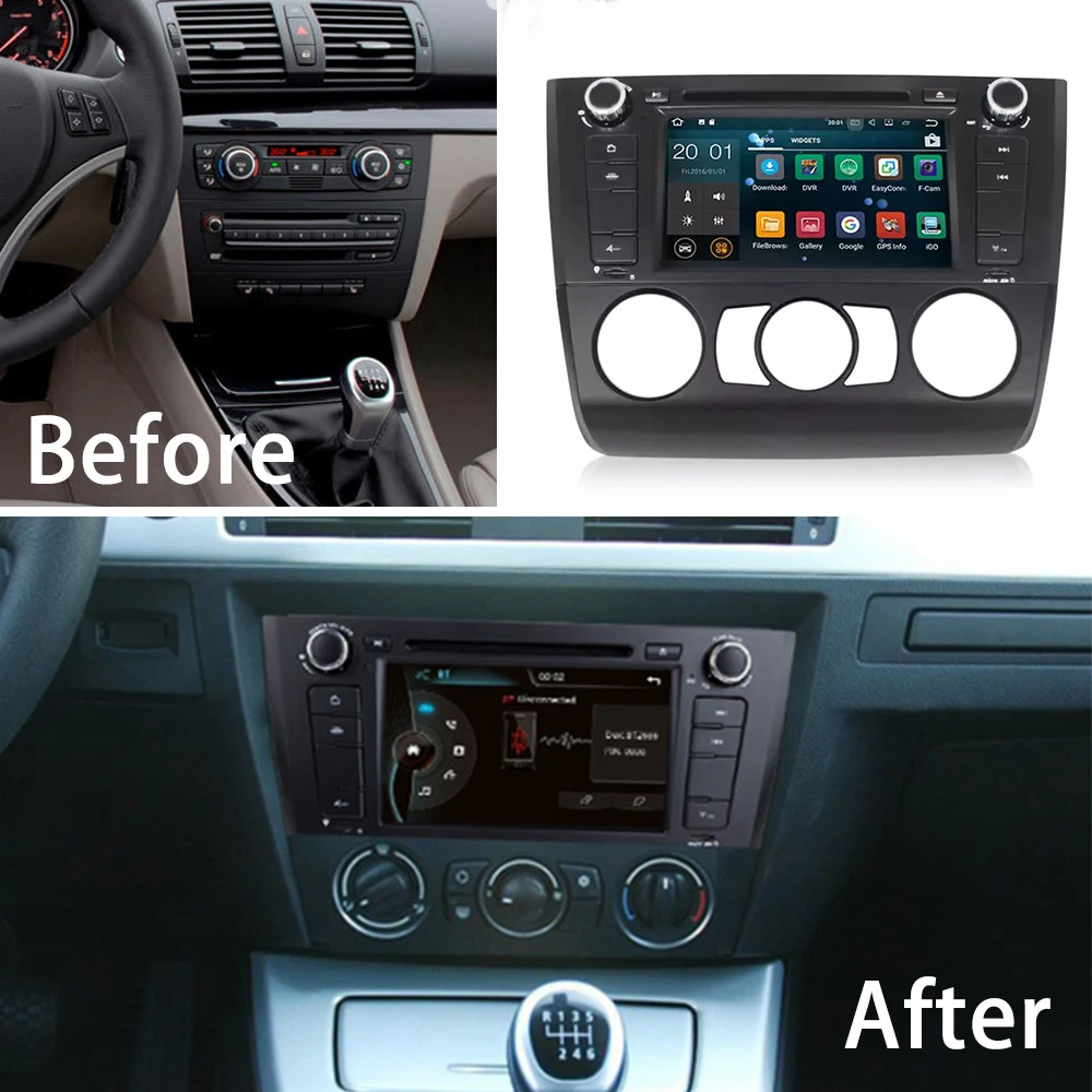 Автомобильный мультимедийный плеер стерео GPS DVD радио навигация Android экран для BMW 1