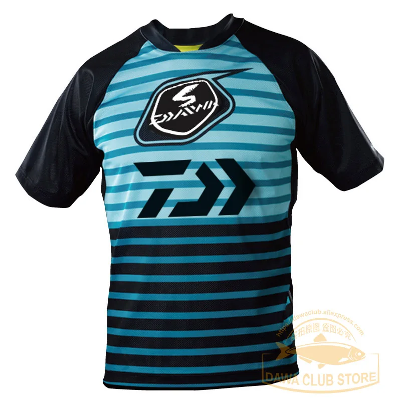 

2021 DAIWA Sportswear Summer Outdoor Fishing T-Shirt Breathable Fishing Clothing Short Sleeve Quick Dry Fishing Prints Clothe