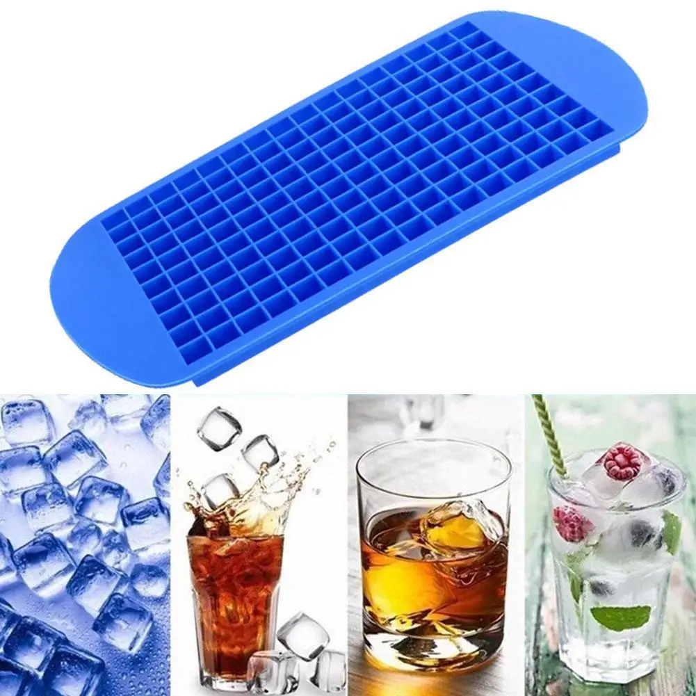 160 сетки силиконовая форма для льда кубиками замороженный Мини пищевой Класс