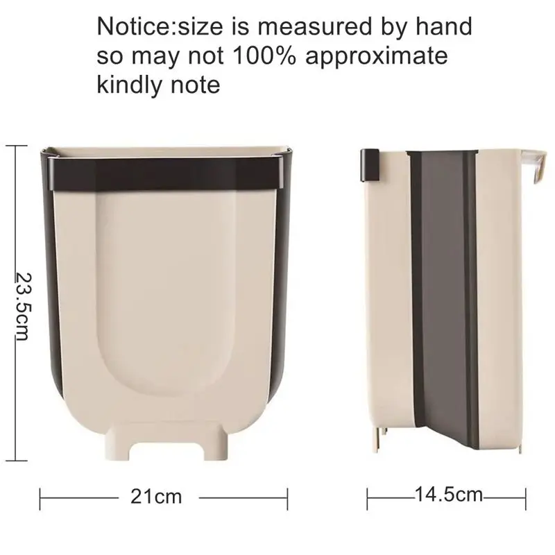 Настенное складное мусорное ведро Кухонное подвесная кухонная Складная
