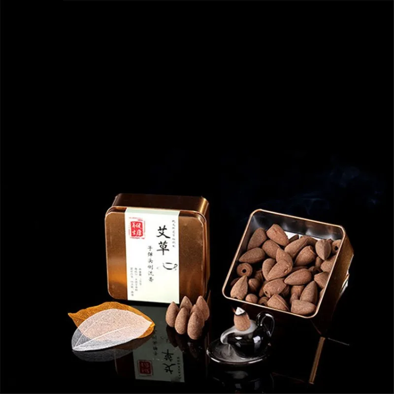 Курильница для благовоний из полыни с естественной башней ручной работы