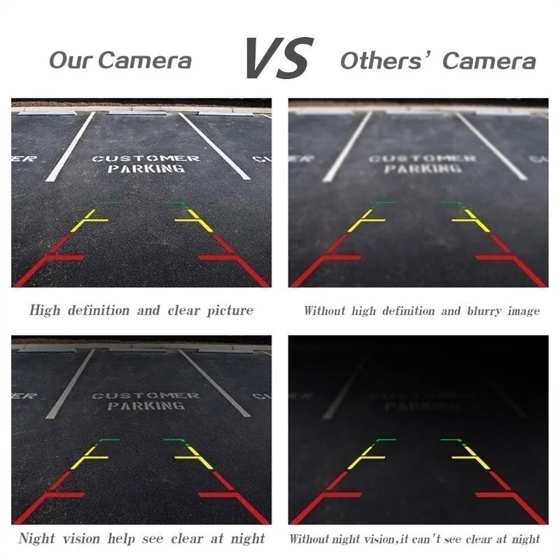 Автомобильная камера заднего вида универсальная для парковки 8