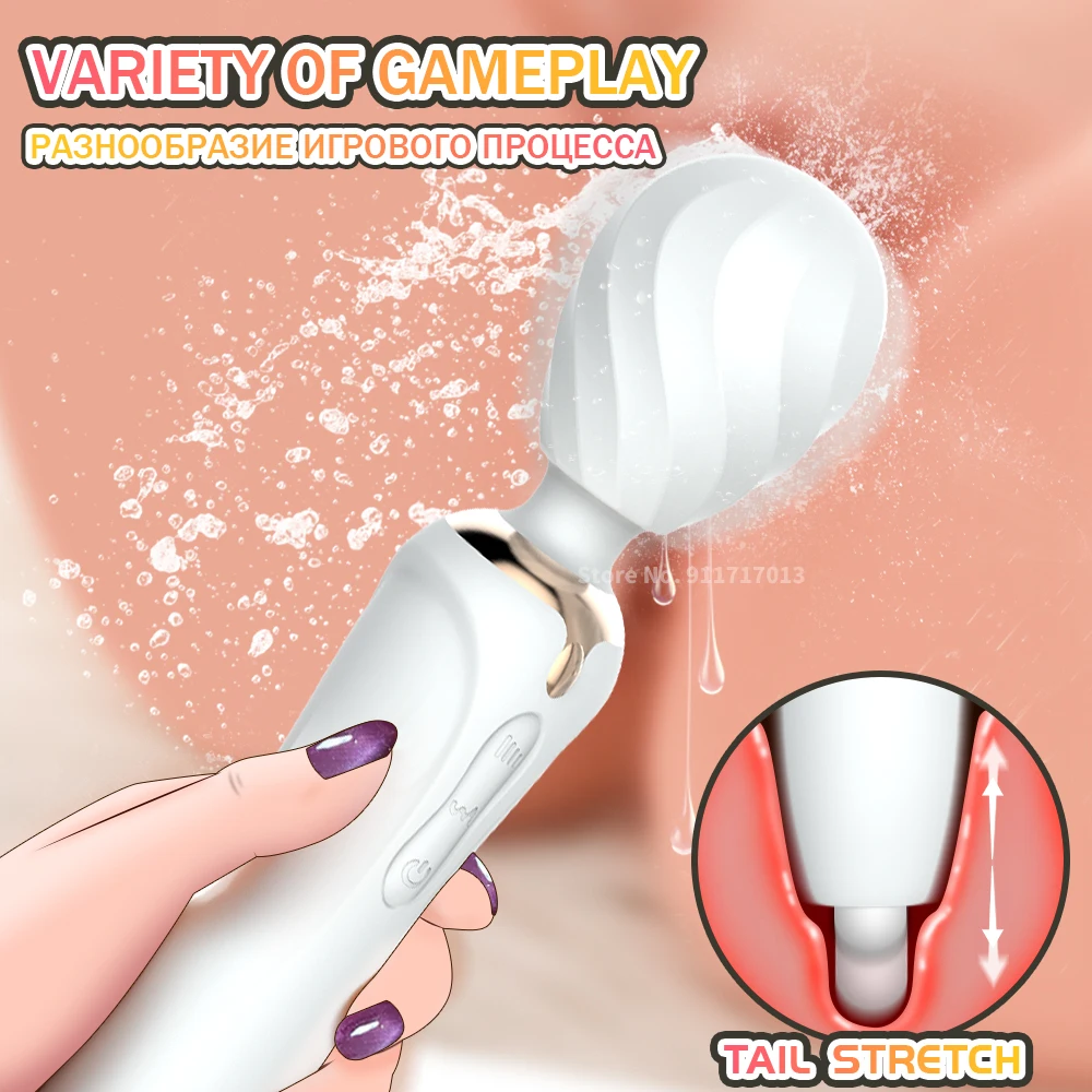 Мощный фаллоимитатор для точки G вибратор AV волшебная палочка женщин массажер