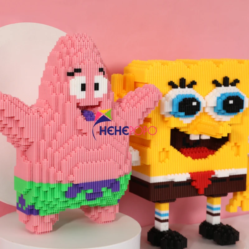 4300 шт. + Spongebobed соединение строительных блоков в Ирландском стиле С рисунком