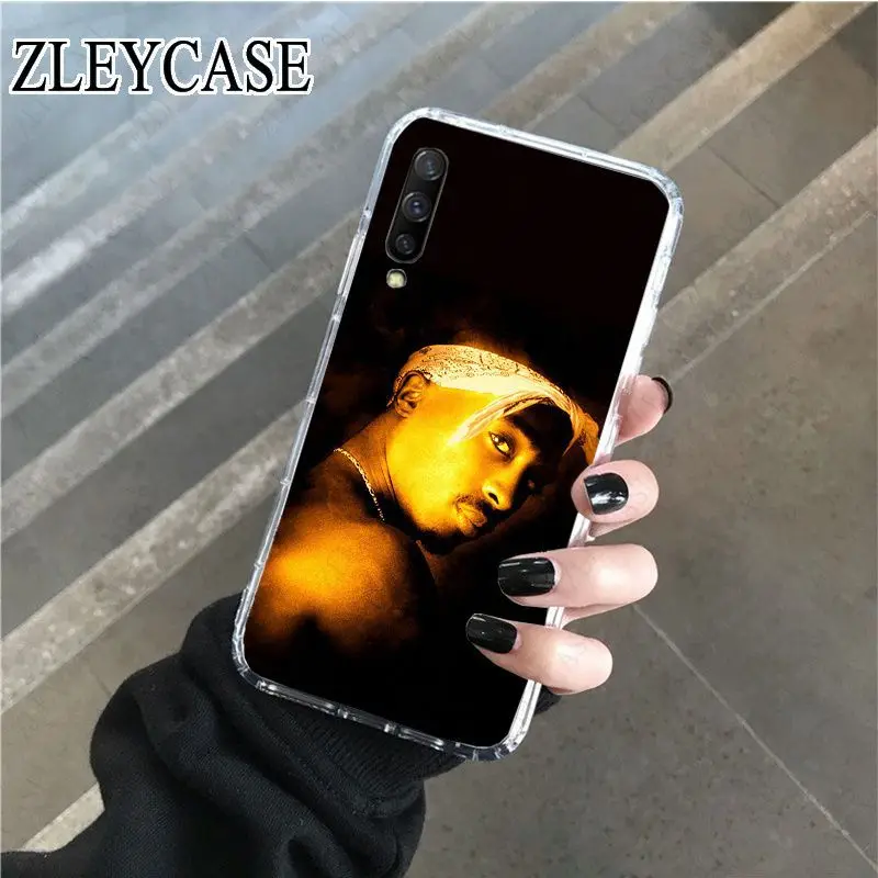 transparent Phone Case For samsung Galaxy A50 A10 A30 A70 A7 A9 A10S J5 J6 J7 J8 2018 CASE 2Pac Tupac Amaru Shakur Makaveli | Мобильные