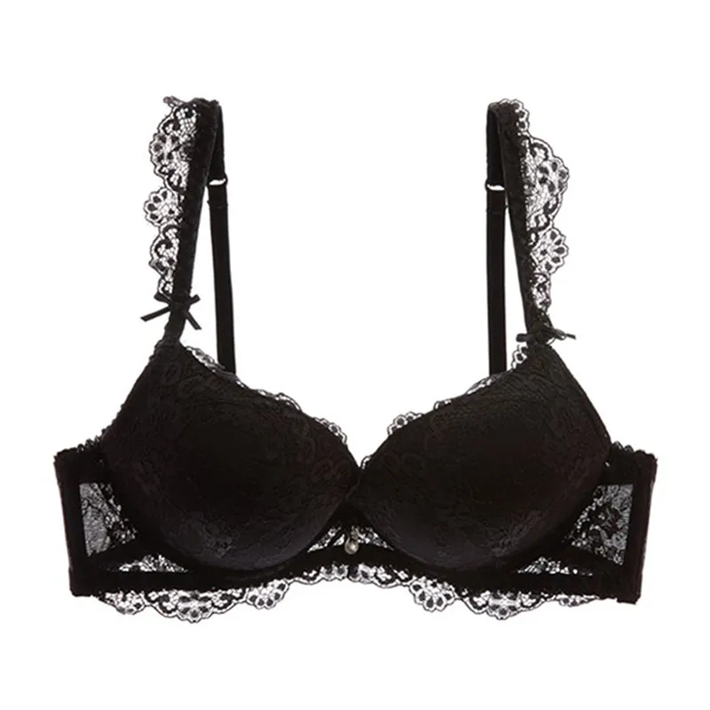 

CYHWR High-end Lace Adjustable Elegant Push Up Women's Underwear Solid Intimates Bra for Women
