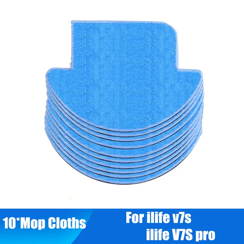 10p Chuwi ilife v7 v7s v7spro V7s plus Запчасти для роботизированного пылесоса комплект основная щетка+ боковая щетка+ фильтр от пыли hepa+ аксессуары для швабры - Цвет: 10p