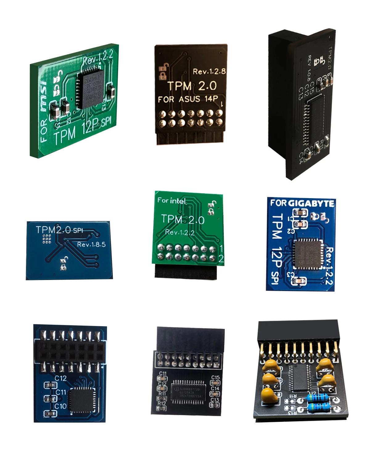 TPM 2.0 Encryption Security Module Remote Card Supports Version 2.0 12 14 18 20-1pin Pin Support Multi-brand Motherboard