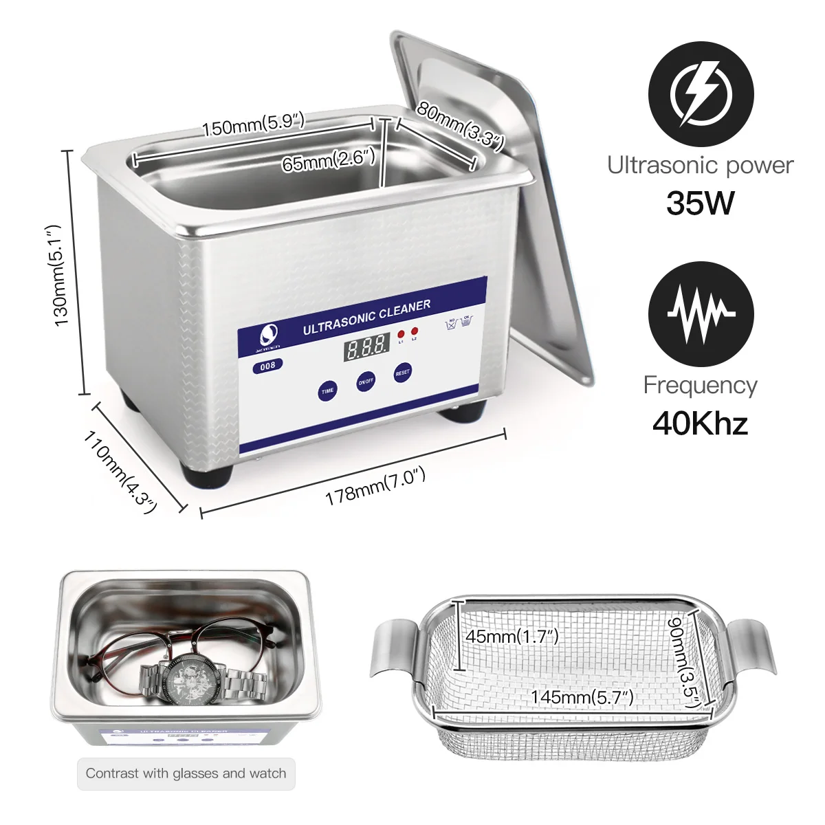 SKYMEN Ultra sonic Cleaner ультразвуковая доставка из Москвы новая звуковая ванна для чистки