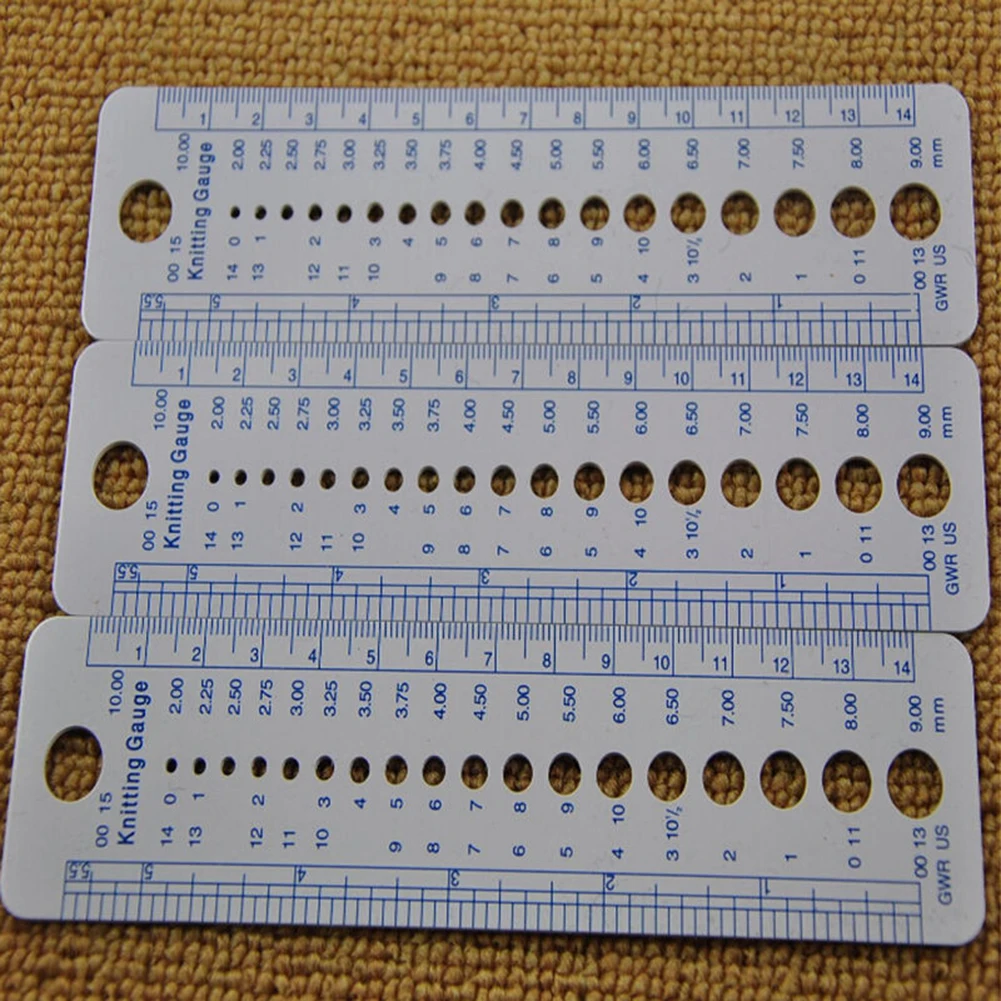 Инструмент для вязания измеритель игл дюймовая линейка шитья 2 10 мм