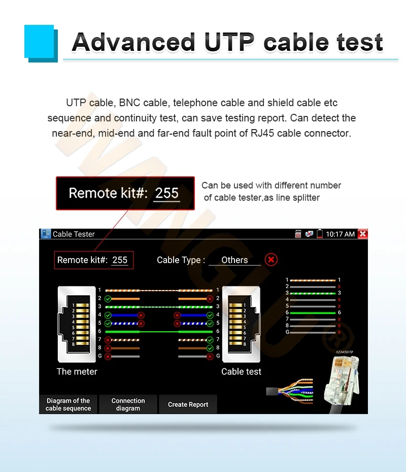 8 Мп HDMI VGA вход CCTV тестер монитор для камеры Ip IPC poe Тестер cctv камера тестер|Монитор