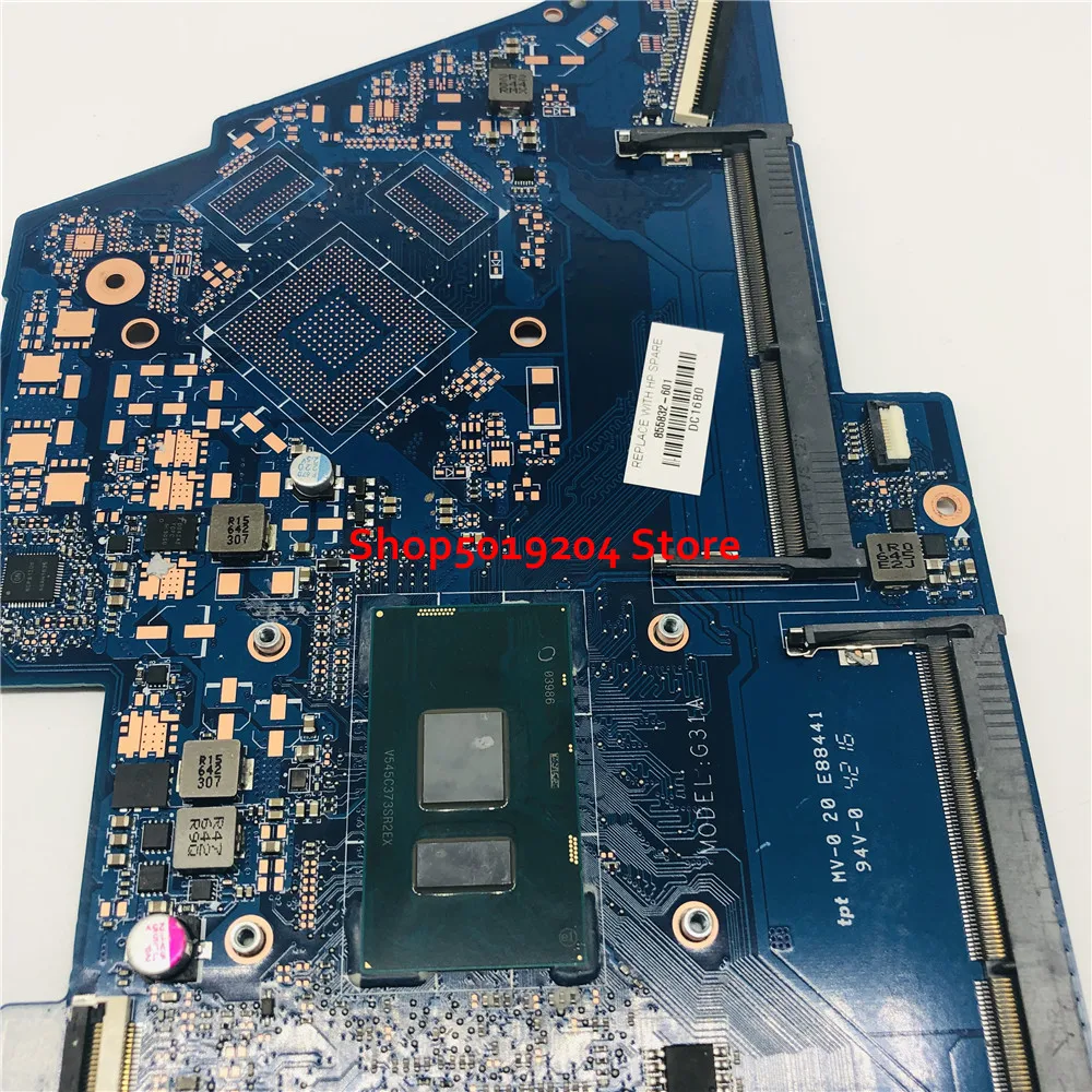 

FOR HP PAVILION 14-AL Laptop motherboard DAG31AMB6D0 855832-601 855832-501 855832-001 SR2EX 4405U CPU DDR3 fully tested well