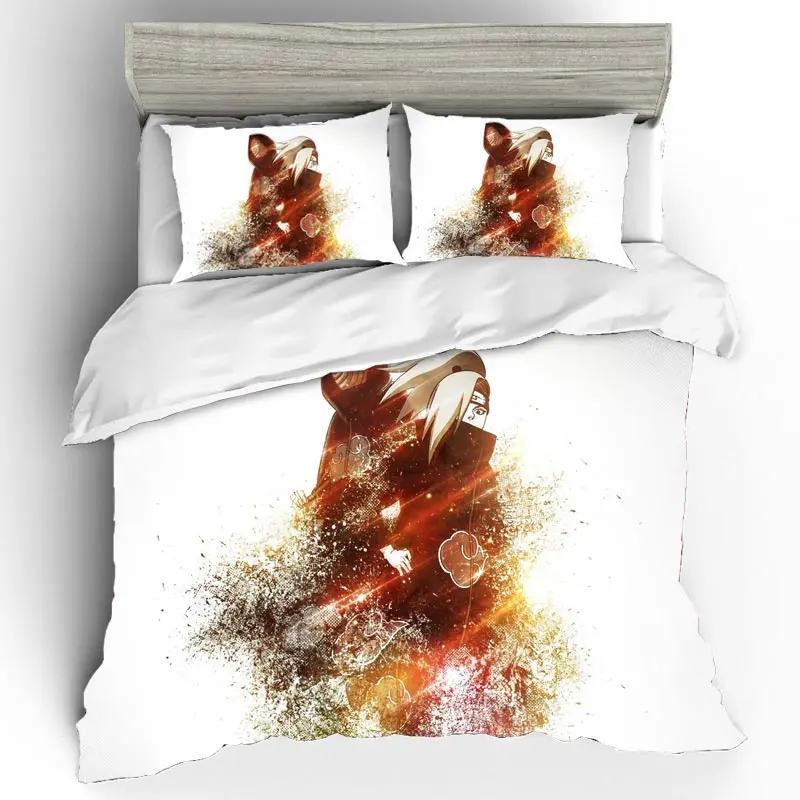 Домашний текстиль постельное белье Наруто Ropa De Cama роскошный подарок Твин сабанас 3d комплект постельного белья королевского размера Постельное белье евро постельное белье поплин - Цвет: DQ0357