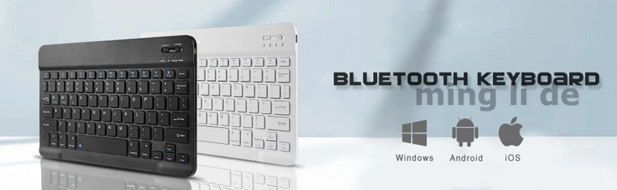 Беспроводная Bluetooth клавиатура портативная ультра тонкая клавиатура с перезаряжаемой батареей для iOS Android Windows для iPad смартфона
