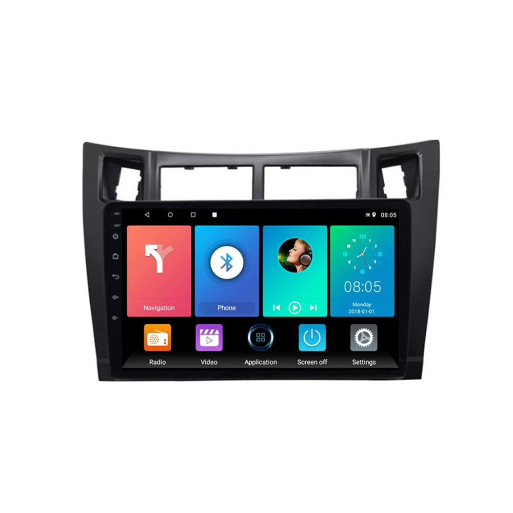 Для Toyota Yaris 2008 2009 2010 2011 Android 8 1 автомобильный Радио Мультимедиа Видео плеер