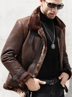 leather jacket men genuine leather real sheepskin coat men natural wool fur winter coat blouson cuir homme 71808 yy1365