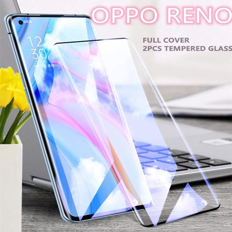 Vidrio Protector de pantalla para Oppo Reno 5 Pro 5G, pel&iacute;cula de vidrio templado fino para Oppo Reno 5 4 Pro, pel&iacute;cula de tel&eacute;fono para Oppo Reno 5, 2 uds.-0